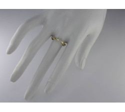 złoty pierścionek bez cyrkonii