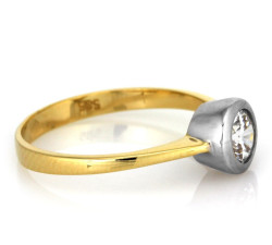 klasyczny złoty pierścionek