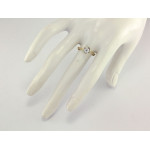 złoty pierścionek bez cyrkonii