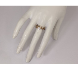 złoty pierścionek bez cyrkonii