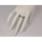 złoty pierścionek bez cyrkonii