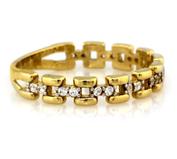 złoty pierścionek bez kamieni