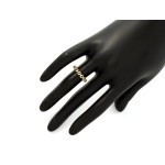 gładki złoty pierścionek