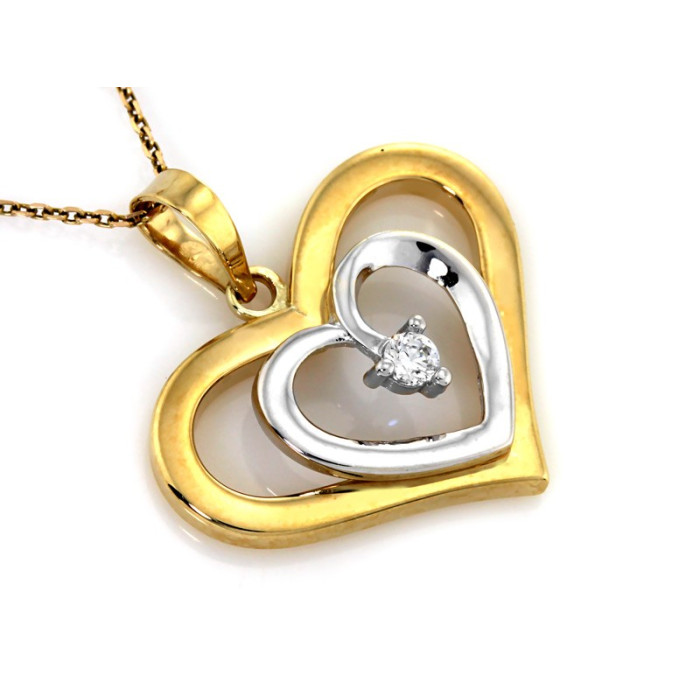 złota przywieszki bez cyrkonii