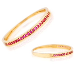 gładki złoty pierścionek