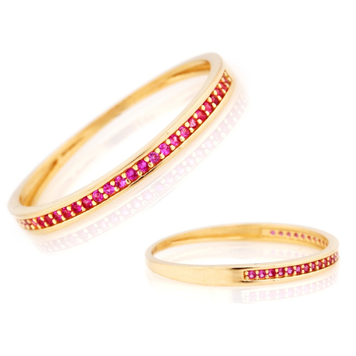 gładki złoty pierścionek