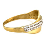 gładki złoty pierścionek
