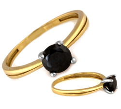 gładki złoty pierścionek