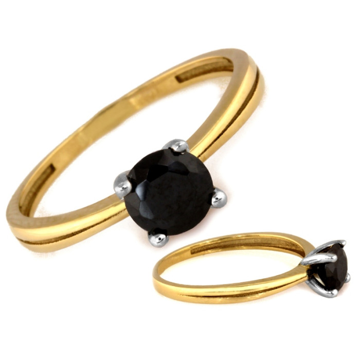 gładki złoty pierścionek