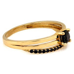 gładki złoty pierścionek