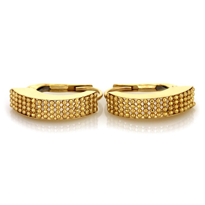 złote kolczyki 333 dla kobiety