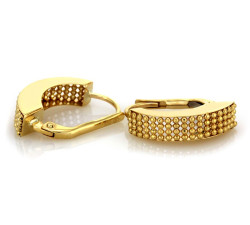 złote kolczyki z kulkami