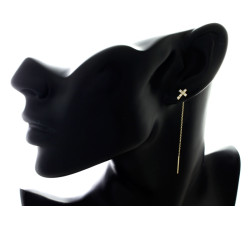 złote kolczyki gładkie