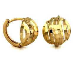 złote kolczyki nowoczesne