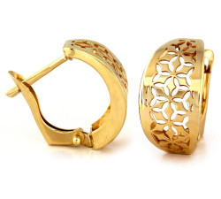 Złote kolczyki 585 blaszki