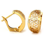 Złote kolczyki 585 blaszki