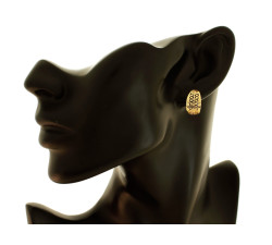 Złote kolczyki 585 blaszki angielskie zapięcie