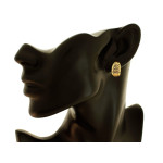 Złote kolczyki 585 blaszki angielskie zapięcie