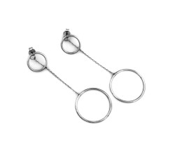 srebrne kolczyki sztyft