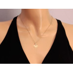 złota zawieszka bez kamieni