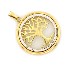 klasyczny złoty wisiorek