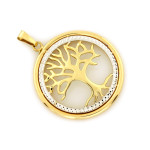 klasyczny złoty wisiorek