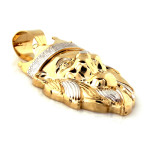 gładka złota zawieszka