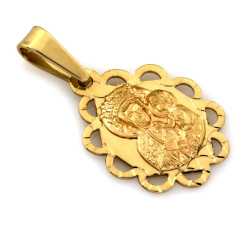 złota przywieszka komunia