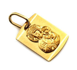 złota przywieszki bez cyrkonii