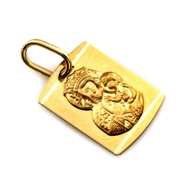 złota przywieszki bez cyrkonii