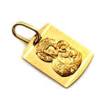 złota przywieszki bez cyrkonii