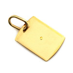 gładka złota zawieszka