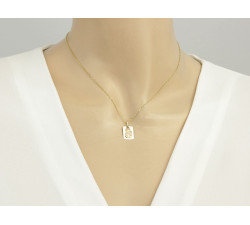 klasyczny złoty wisiorek