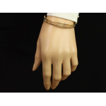 złota bransoletka 585 z białym złotem