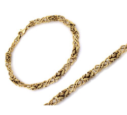 Bransoletka złota 375 elementowa