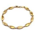 Elegancka złota bransoletka 375 damska