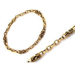 Złota bransoletka 375 łańcuszkowa