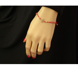 Złota bransoletka sznurkowa 585 chłopiec