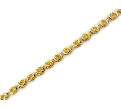 Złota bransoletka 585 elegancki wzór
