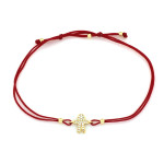 bransoletka ze złotymi elementami