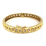 Złota bransoletka bangle 585 sztywna