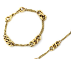 Złota bransoletka 585 łańcuszkowa