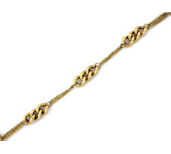 Złota bransoletka 585 łańcuszkowa