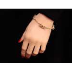 Złota bransoletka 585 elementowa