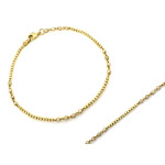 Złota bransoletka 333 z małych kuleczek