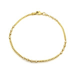 Złota bransoletka 333 z kuleczek