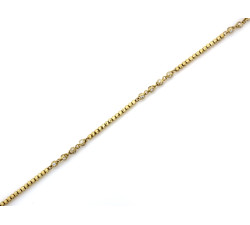 Złota bransoletka 333 z cyrkoniami