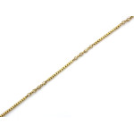 Złota bransoletka 333 z cyrkoniami