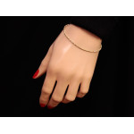 gładka złota bransoletka