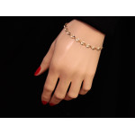 Bransoletka złota z wycinanych elementów